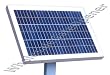 New Solar Panel for GTO Mighty Mule Gate Opener 10w 12v