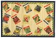 Laser Printed Split Bamboo Seed Packets Placemat 18" x 12" Set / 6