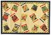 Laser Printed Split Bamboo Seed Packets Placemat 18" x 12" Set / 6