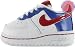 Toddler's Nike Air Force One Low (White-Varsity/Red-Varsity/Royal-Vivid/Blue)