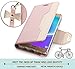Galaxy Note 7 Case, Note 7 Case, FYY [Makeup Mirror] Premium PU Leather Samsung Galaxy Note 7 Wallet Case with Cosmetic Mirror and Bow-knot Strap Rose Gold+Gold