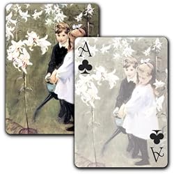 Garden Study of Vicker's Children - Single Deck Playing Cards