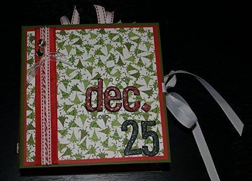 Dec 25 Christmas Tree Mini Album - Handmade Scrapbook