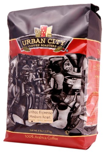 Urban City Coffee Urban Espresso Whole Bean, 80-Ounce Bags