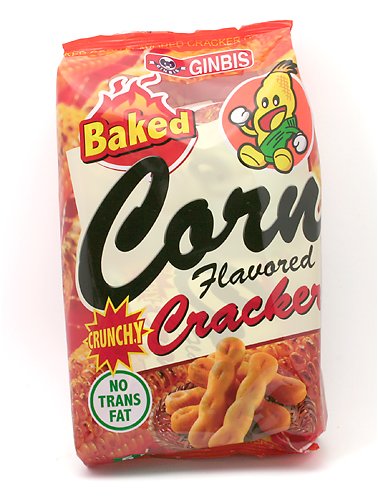 Ginbis Baked Corn Flavored Crunchy Cracker by Ginbis