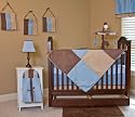 Nursery To Go Baby Boy Blue 10 Piece Crib Set