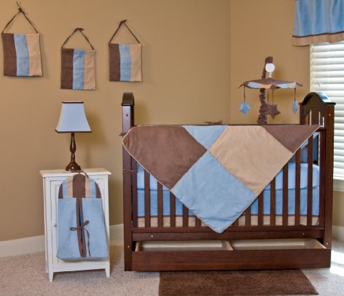 Nursery To Go Baby Boy Blue 10 Piece Crib Set
