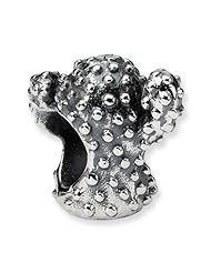 Sterling Silver Cactus Charm Bead Fits Pandora Chamilia Biagi Bracelet