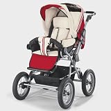 Babywalz Combi poussette, rouge/noir