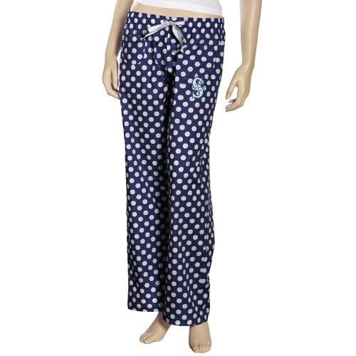 Seattle Mariners Ladies Navy Blue Galaxy Pajama Pants (Large)