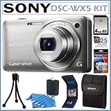 Sony DSCWX5 Cyber-shot DSC-WX5 12.2MP Digital Camera with 5x Optical Zoom a ....