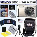 Olympus Stylus 9000 12 MP Digital Camera (Champagne) + 2GB Deluxe Accessory Kit
