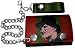 Nightmare on Elm Street Movie Leather Wallet - Red Green Stripe Logo Tri-fold w/chain
