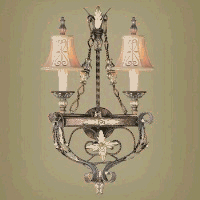 Pamplona - 2 Light Bathroom Vanity Wall Sconce Lighting Fixture - Bronze Gilded Accents -... by Livex Lighting