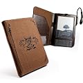 Eco-nique "Funke" nat�rliche hanfbraun Tasche H�lle f�r Amazon Kindle Keyboard / Kindle 3 - Inklusive Tuff-Luv "Night Bright" LED Zangenleselampe - Buchform - Braun