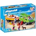 Playmobil - 4144 - Voiture familiale avec remorque porte-bateaux