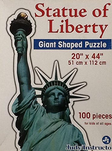 Judy Instructo Statue of Liberty ~ Giant Shaped Puzzle 100 Piece from Almost 4 Feet High!