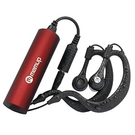 Memup - Kanyon - Baladeur Sport mp3 - �tanche - 4 Go - Rouge