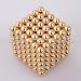 216pcs 5mm Neodymium magnet Balls Neo Cube Golden without metal box