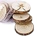 OULII Wood Log Slices Discs for DIY Crafts Wedding Centerpieces Pack of 30，6-8CM