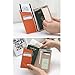 Genuine Leather RFID Blocking Passport Case No Skimming Currency Wallet