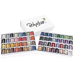 Polystar-63-Count-of-Embroidery-Thread-Now-with-1-100-Yard-Snap-Spools-w-Thread-Box-Especially-Produced-for-Use-in-Brother-and-Babylock-Machines