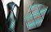 MENDENG New Classic Plaids Check Baby Blue Jacquard Woven Silk Men's Tie Necktie