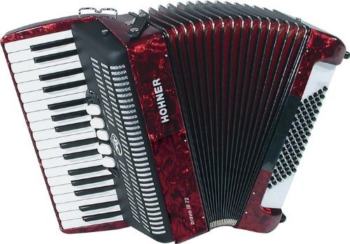 Hohner Bravo III 72 Accordion Red