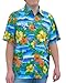 Squish Mens Hawaiian Shirt Classic Tropical Island Scene