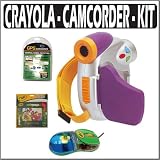 Sakar Digital Concepts Crayola Digital Camcorder Purple With Crayola Mouse Pad and Mouse Bundle