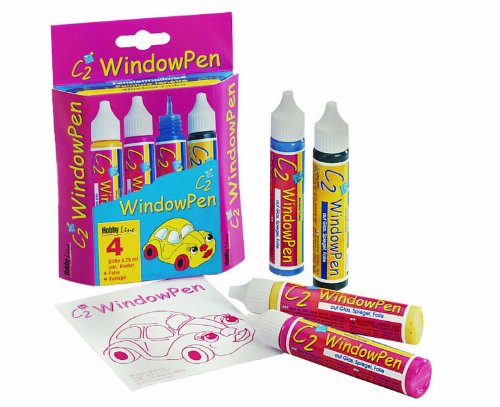 Hobby Line 41150 - C2 Glas Design Window Pen Set Preisvergleich