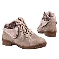 Damen Schuhe, FREIZEITSCHUHE, BOOTS SCHN�R, TR-54, Synthetik in hochwertiger Leder Optikund Textil