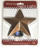 Bronze Metal Star Electric Night Light