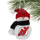 New Jersey Devils 6'' Plush Snowman Ornament