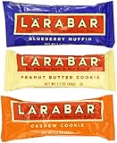 Larabar Variety Pack of 1.7 oz. bars, 18-Count (6 Blueberry Muffin, 6 Cashew Cookie, 6 Peanut Butter Cookie)