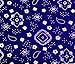 The Fabric Exchange Bandana Royal Blue Poly Cotton 58 Inch Wide Fabric by The Yard (F.E.)