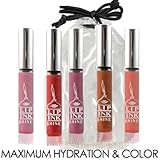 LIP INK Wax Free Matte Moisturizing Lip Stain 5 Pack hydrate vegan kosher organic natural
