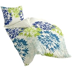 Bierbaum 6133_06 Bettw�sche Dessin 135 x 200 cm, Feinbiber/Flanell, aqua
