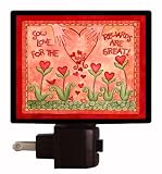Valentines Day Night Light - Sow Love - Heart Flowers LED NIGHT LIGHT