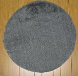 Flokati Faux Fur Rugs 6' Round (GREY)