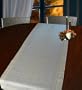Pure Flax Linen Table Runner 20x58-inch Rectangle, Visione dei Fiori made in Europe
