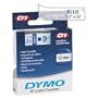 DYMO Labeling Tape, D1, Split Back, Adhesive, Easy Peel, 1/2"x23', Blue on Clear