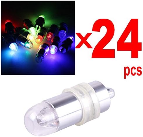 Prosensor® 24-pcs LED Balloons Lights Blinking Flashing Mini LED Party Lights Decoration Lights For Paper Lanterns Balloons Floral or Halloween Christmas Wedding Decorations - RGB color