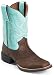 Unisex Kid's JUSTIN BOOTS Aqua Cowhide Cowboy Boots