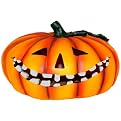 Orange Grinning Solar JackOLantern