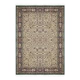 Nejad Rugs Signature Masterpiece 9 X 12 Hunt Tabriz Antique Ivory/Navy/Emerald Area Rug