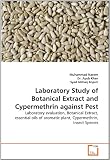 Laboratory Study of Botanical Extract and Cypermethrin Against Pest: Laboratory evaluation, Botanical Extract, essential oils of aromatic plant, Cypermethrin, Insect Species