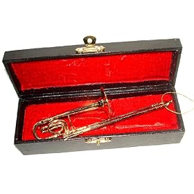 Touch of Class Brass Trombone Musical Instrument Christmas Ornament