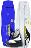 Search : Hyperlite State 130 Wakeboard w/ Vario Mini boots, NEW!