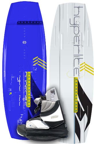 Hyperlite State 130 Wakeboard w/ Vario Mini boots, NEW!